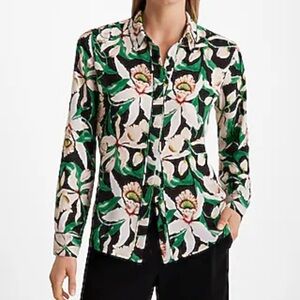 Express Relaxed Portofino Floral Blouse